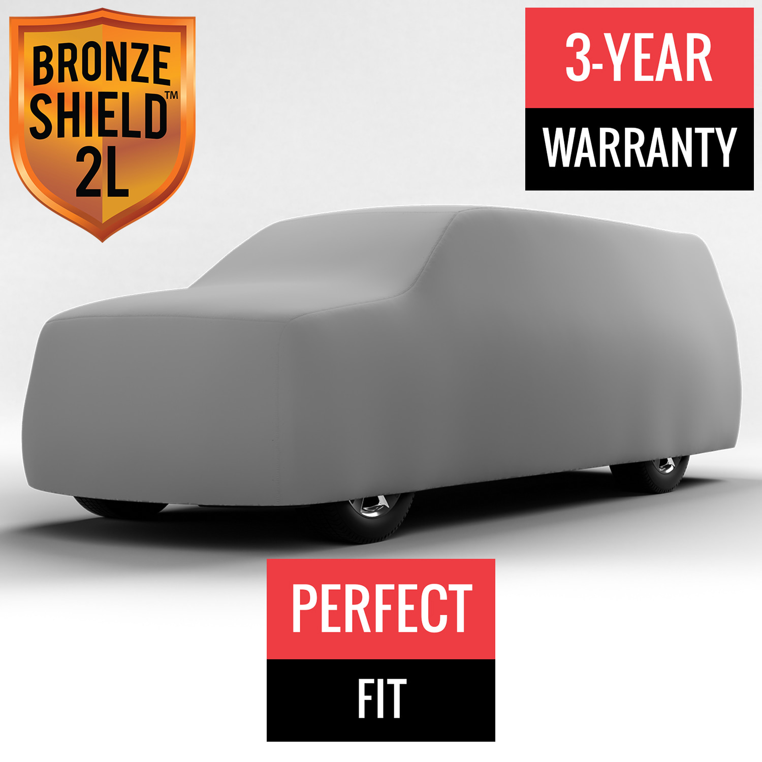 Bronze Shield 2L - Car Cover for GMC C3500 Pickup 1967 Regular Cab Pickup 6.5 Feet Bed with Camper Shell