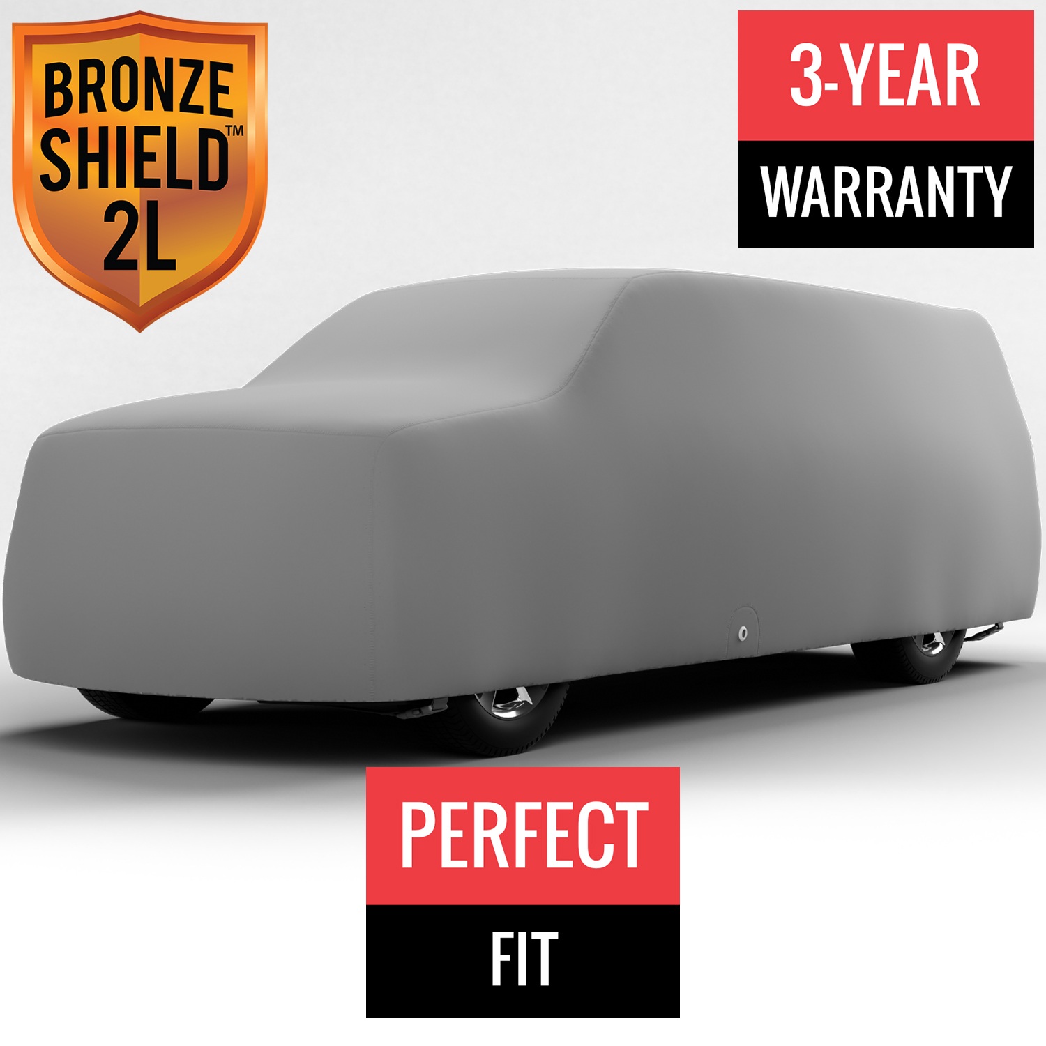 Bronze Shield 2L - Car Cover for Ford F-150 2023 Regular Cab Pickup 8.0 Feet Bed with Camper Shell