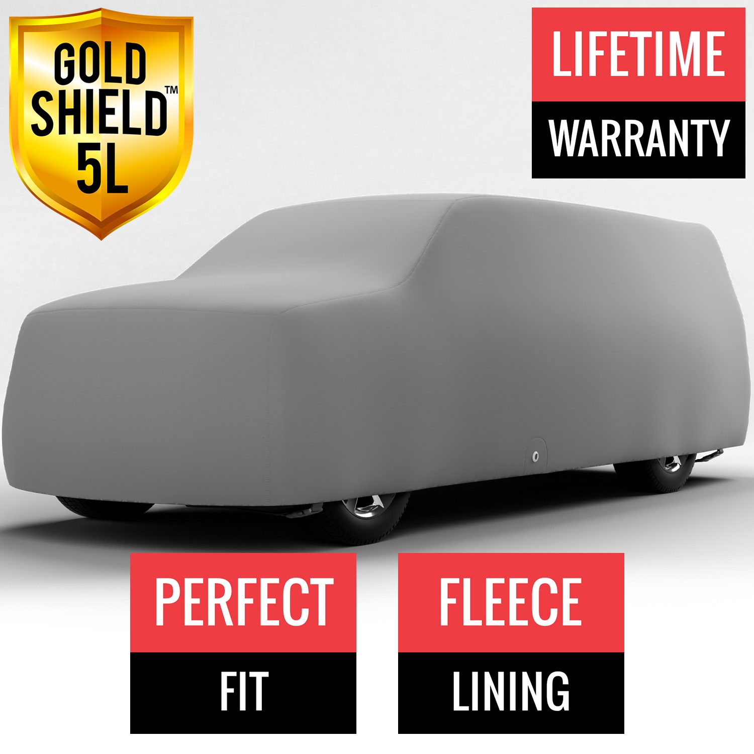 Gold Shield 5L - Car Cover for Ford F-150 2023 Regular Cab Pickup 8.0 Feet Bed with Camper Shell