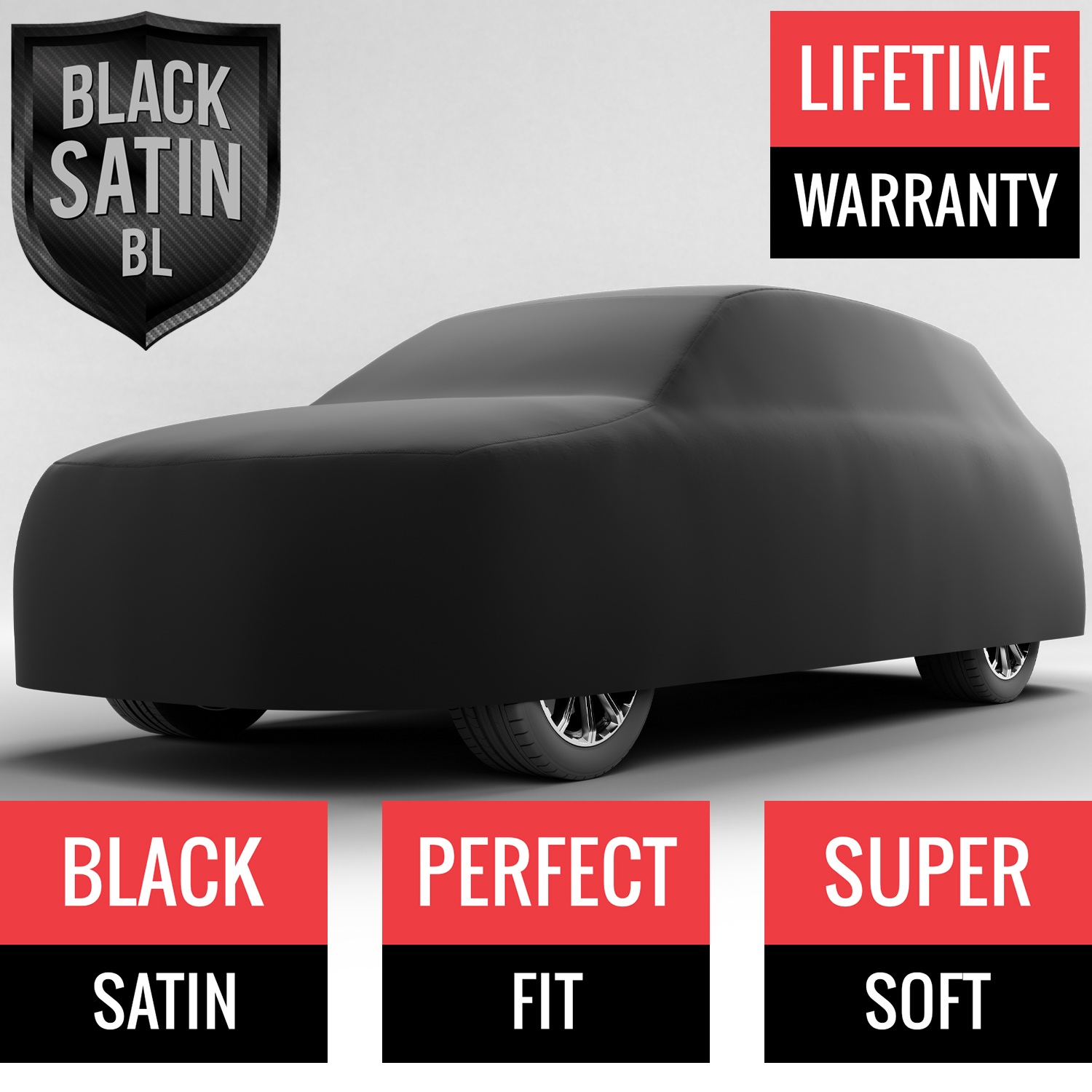Black Satin BL - Black Car Cover for Hyundai Palisade 2020 SUV 4-Door