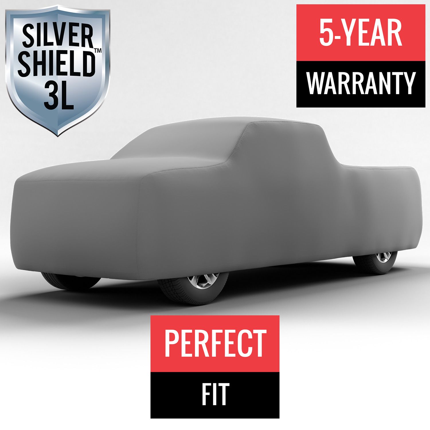 Silver Shield 3L - Car Cover for GMC Pickup 1996 Crew Cab Pickup 6.5 Feet Bed