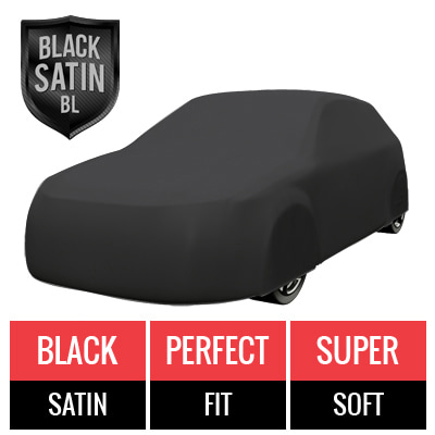 Black Satin BL - Black Car Cover for Subaru Legacy 1998 Wagon 4-Door